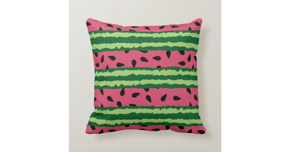かわいいスイカ柄ピンク グリーン クッション Zazzle Co Jp かわいいスイカ柄ピンク グリーン クッション Zazzle Co Jp