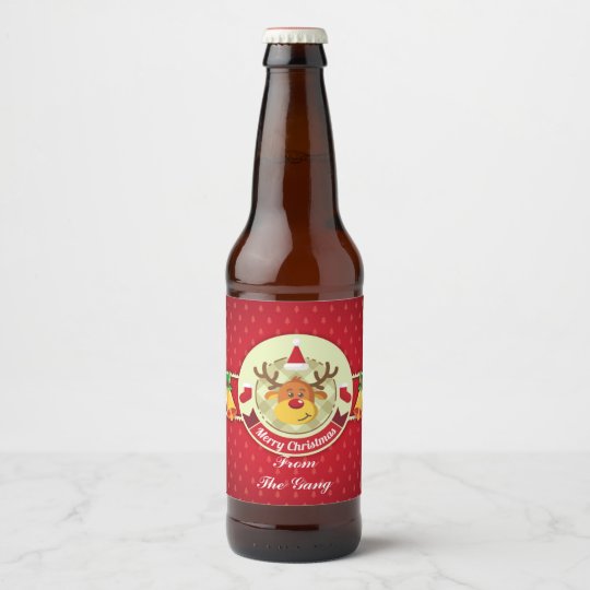 かわいいトナカイビールlable ビールラベル Zazzle Co Jp