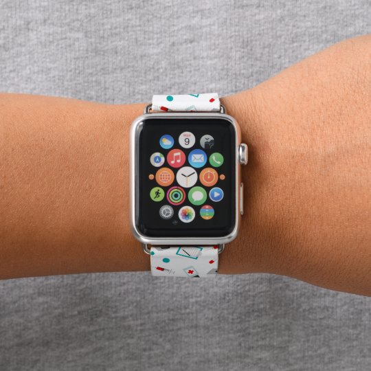 かわいいナースパターンりんごの時計バンド Apple Watchバンド Zazzle Co Jp
