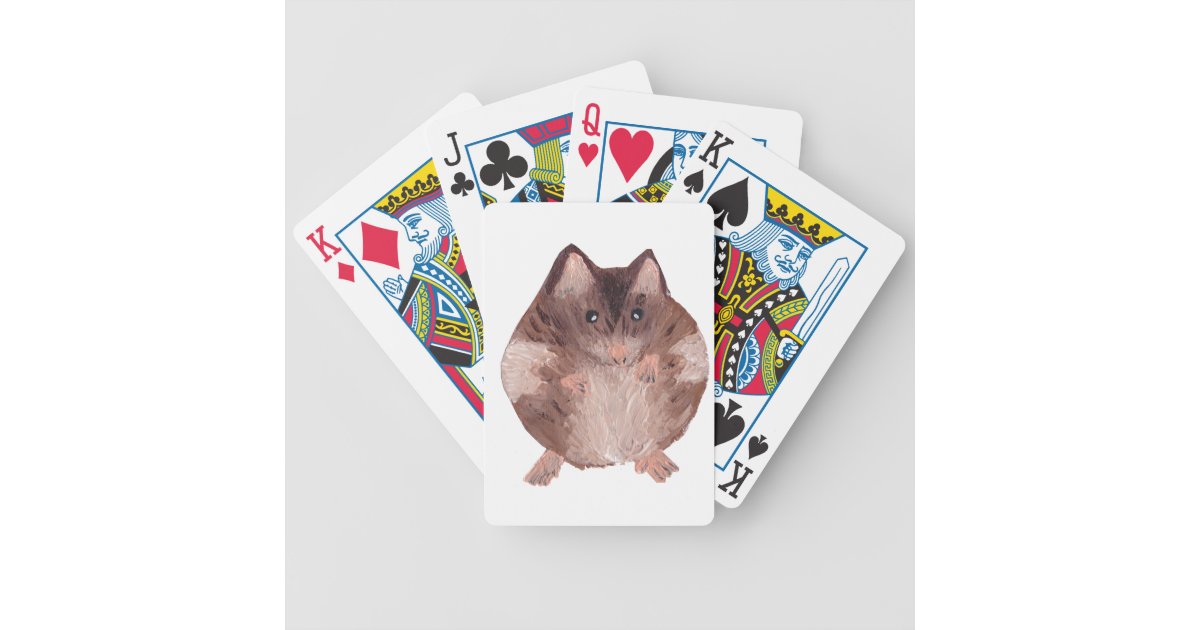 かわいいハムスター バイスクルトランプ Zazzle Co Jp