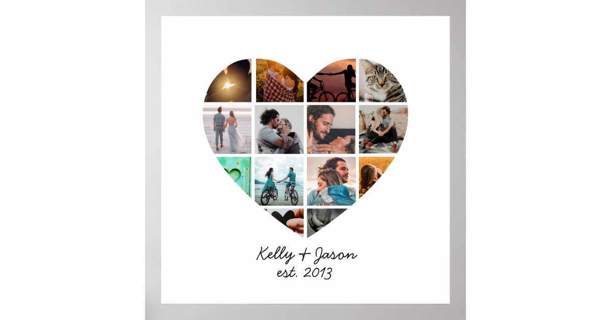 かわいいハート14フォトコラージュラブファミリー ポスター Zazzle Co Jp かわいいハート14フォトコラージュラブファミリー ポスター Zazzle Co Jp