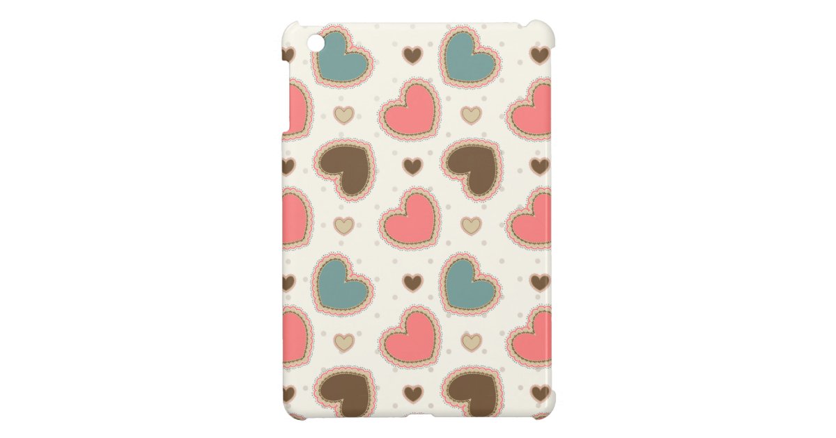 かわいいパステル調のハートパターン Ipad Miniケース Zazzle Co Jp