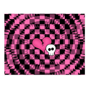 スカル スカル かわいい スカルポストカード Zazzle Co Jp