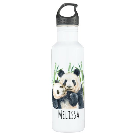 かわいいパンダペアの竹の水彩 ウォーターボトル Zazzle Co Jp かわいいパンダペアの竹の水彩 ウォーターボトル Zazzle Co Jp