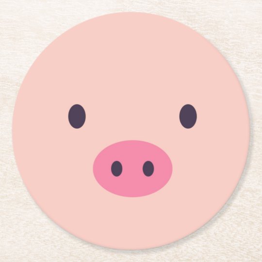 かわいいブタのマグのコースター ラウンドペーパーコースター Zazzle Co Jp かわいいブタのマグのコースター ラウンドペーパーコースター Zazzle Co Jp