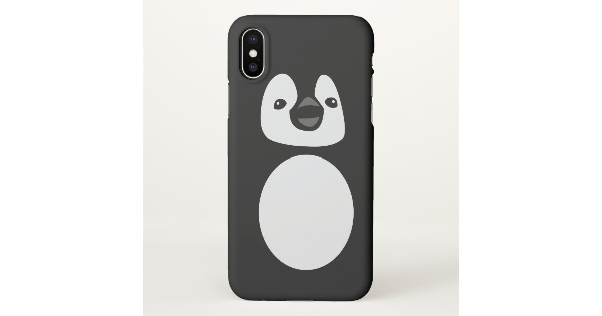 かわいいペンギン白黒 Iphoneケース Zazzle Co Jp