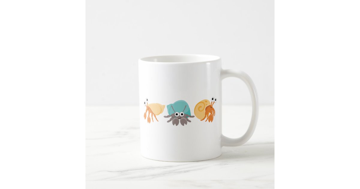 かわいいヤドカリのトリオ コーヒーマグカップ Zazzle Co Jp