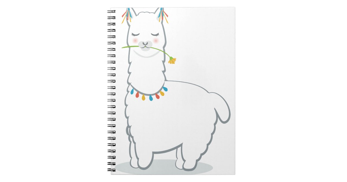 かわいいラマのアルパカ ノートブック Zazzle Co Jp