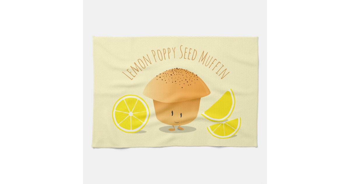 かわいいレモンポピーシードマフィンマンガキャラクター キッチンタオル Zazzle Co Jp かわいいレモンポピーシードマフィンマンガキャラクター キッチンタオル Zazzle Co Jp