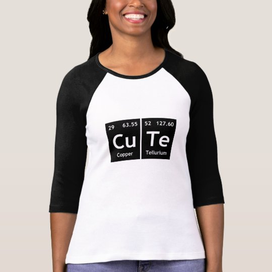 かわいい化学周期表の単語要素の記号 Tシャツ Zazzle Co Jp