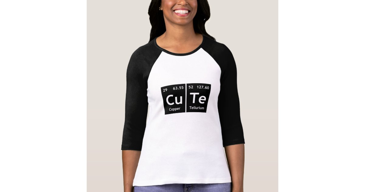 かわいい化学周期表の単語要素の記号 Tシャツ Zazzle Co Jp