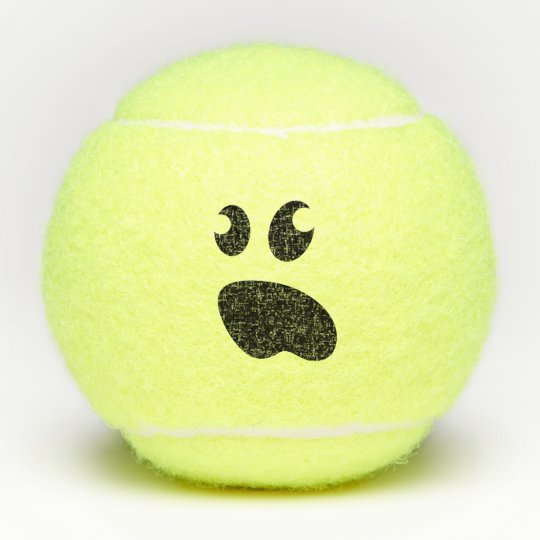かわいい幽霊の顔を搭載するおもしろいで黄色いテニス ボール テニスボール Zazzle Co Jp