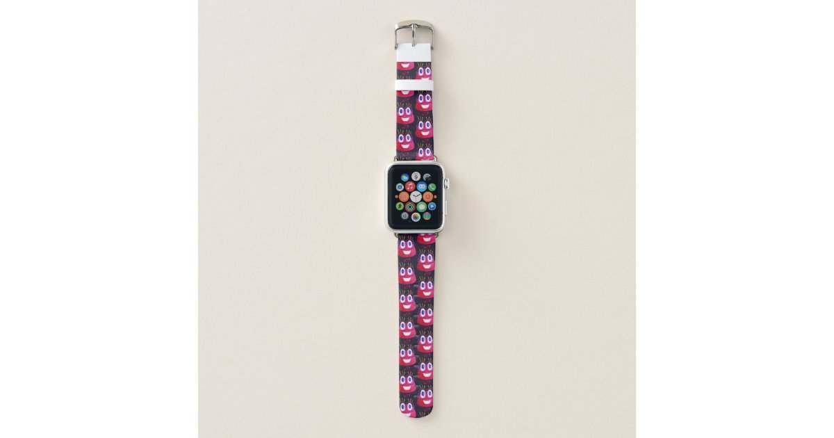 かわいい水彩画のギークキャンデーのキャラクターの数学者 Apple Watchバンド Zazzle Co Jp