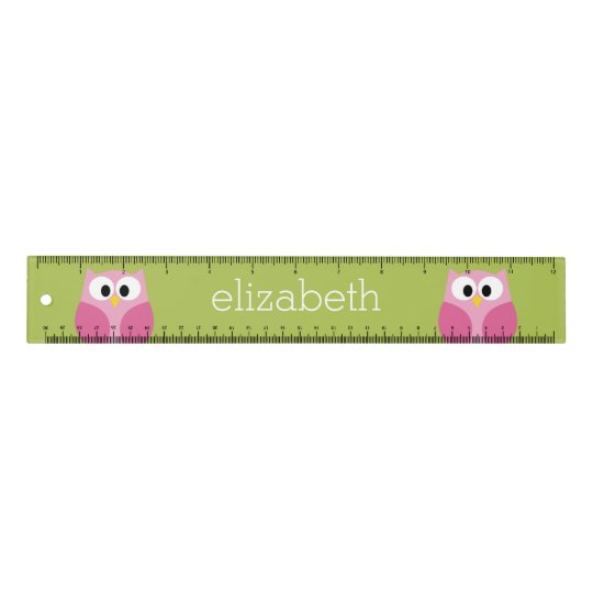 かわいい漫画のフクロウ ピンクおよびライムグリーン 定規 Zazzle Co Jp かわいい漫画のフクロウ ピンクおよびライムグリーン 定規 Zazzle Co Jp