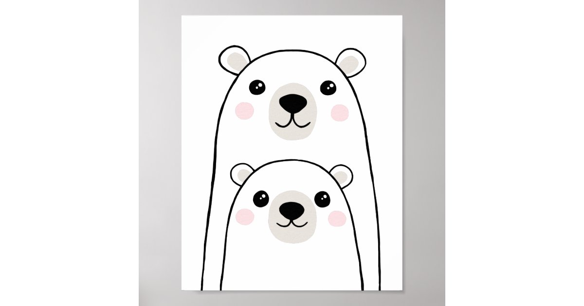 かわいい熊の壁画子供へ ポスター Zazzle Co Jp かわいい熊の壁画子供へ ポスター Zazzle Co Jp