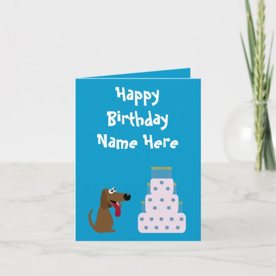 かわいい犬及びケーキの誕生日の動物の慈善の青 カード Zazzle Co Jp かわいい犬及びケーキの誕生日の動物の慈善の青 カード Zazzle Co Jp