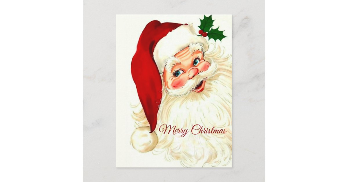 かわいい笑いヴィンテージサンタ ポストカード Zazzle Co Jp かわいい笑いヴィンテージサンタ ポストカード Zazzle Co Jp