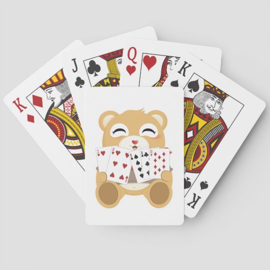 かわいい笑顔のベビーベア トランプ Zazzle Co Jp