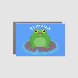 かわいい カエルバンパーステッカー カーマグネット Zazzle Co Jp