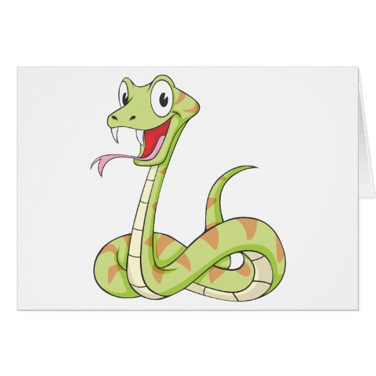 かわいい緑の毒蛇のヘビの漫画のワイシャツ Zazzle Co Jp