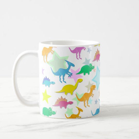 かわいい色の恐竜のマグ コーヒーマグカップ Zazzle Co Jp