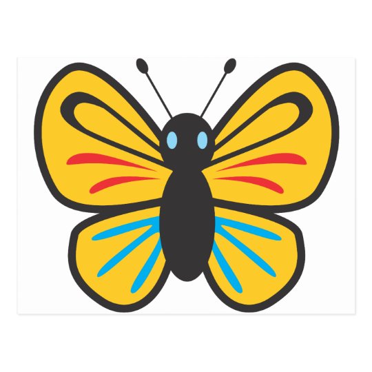 かわいい蝶 昆虫 オオカバマダラ モナークの漫画 ポストカード Zazzle Co Jp