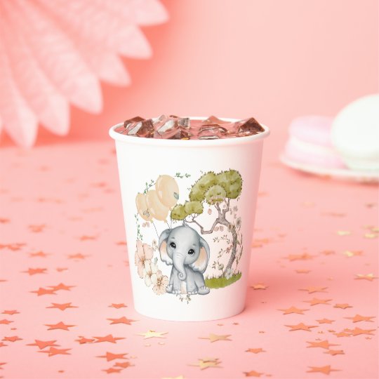 かわいい象の名付け日付スクリプトベビーシャワー 紙コップ Zazzle Co Jp かわいい象の名付け日付スクリプトベビーシャワー 紙コップ Zazzle Co Jp