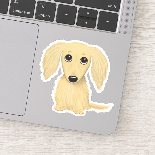 かわいい長毛クリームダックスフンド漫画 シール Zazzle Co Jp かわいい長毛クリームダックスフンド漫画 シール Zazzle Co Jp