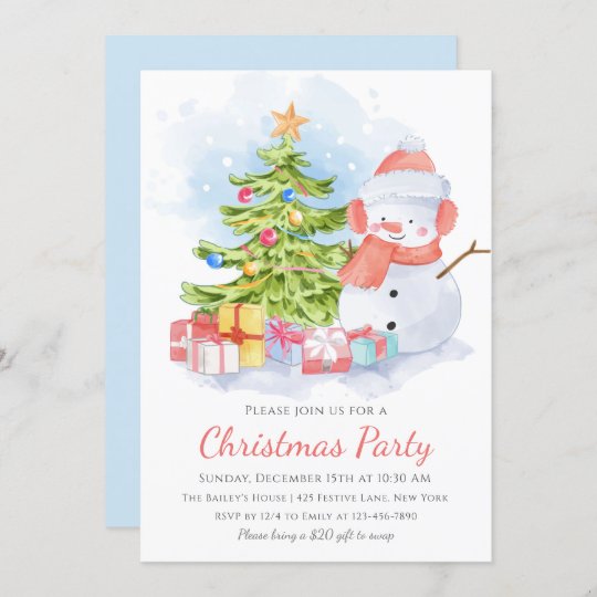 かわいい雪だるまキッズクリスマスパーティー 招待状 Zazzle Co Jp かわいい雪だるまキッズクリスマスパーティー 招待状 Zazzle Co Jp