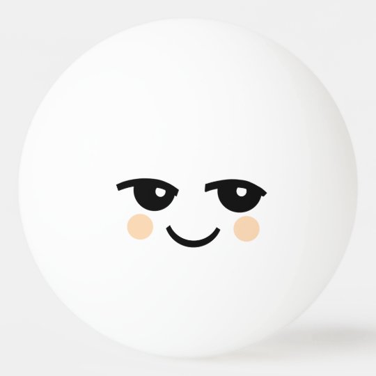 かわいい顔1の星のピンポン球 卓球ボール Zazzle Co Jp