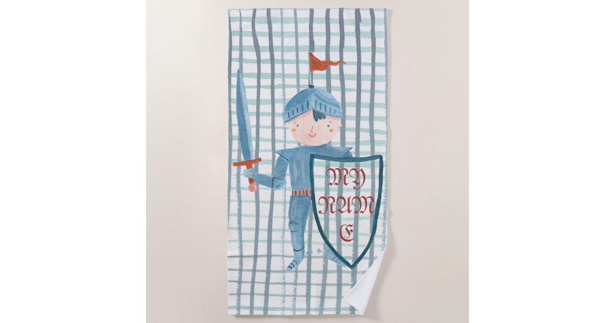 かわいい騎士男の子の名前入りなプールのビーチタオル ビーチタオル Zazzle Co Jp かわいい騎士男の子の名前入りなプールのビーチタオル ビーチタオル Zazzle Co Jp