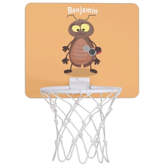 かわいおもしろいいゴキブリ漫画のキャラクター ミニバスケットボールゴール Zazzle Co Jp