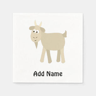 かわいい ヤギ紙ナプキン パーティーナプキン Zazzle Co Jp