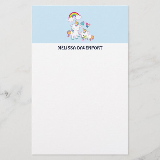 かわいく白いユニコーン魔法のママ及びベビー 便箋 Zazzle Co Jp かわいく白いユニコーン魔法のママ及びベビー 便箋 Zazzle Co Jp