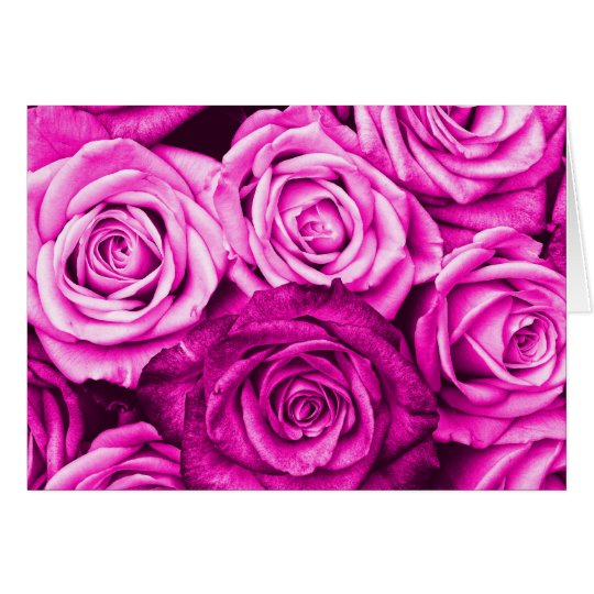 かわいらしいマゼンタのピンクのバラの花の花束 Zazzle Co Jp