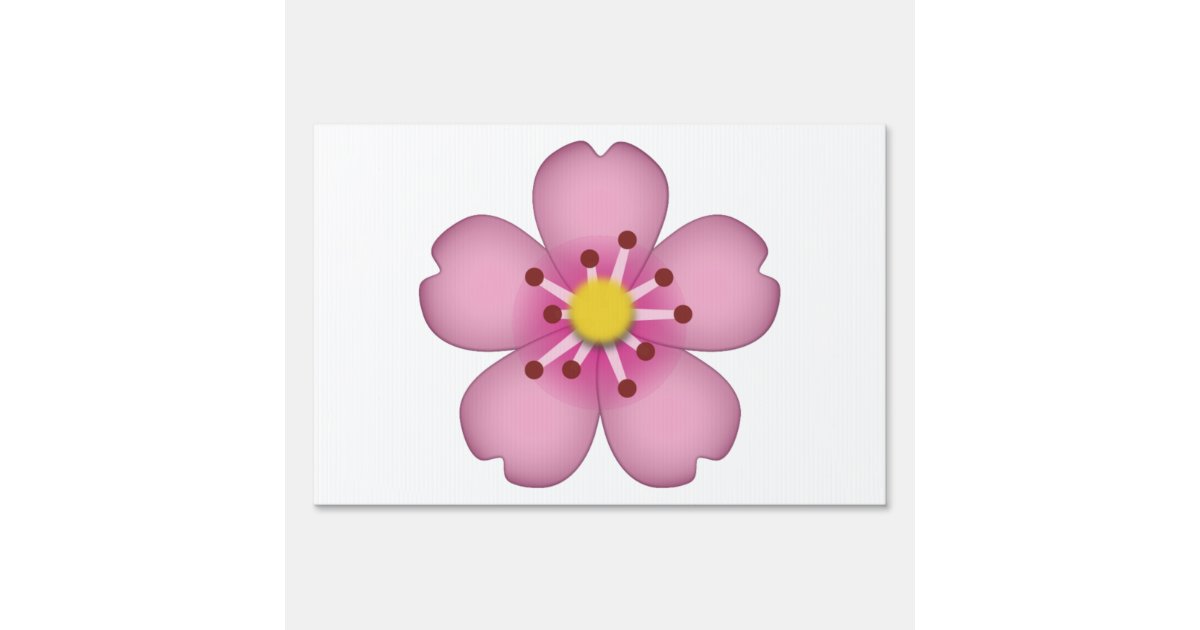 さくらんぼの花 絵文字 アウトドアサイン Zazzle Co Jp さくらんぼの花 絵文字 アウトドアサイン Zazzle Co Jp