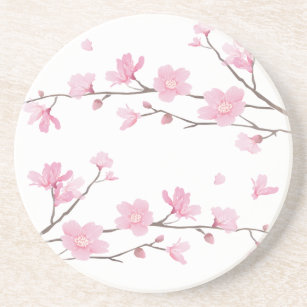 花 背景コースター Zazzle Co Jp