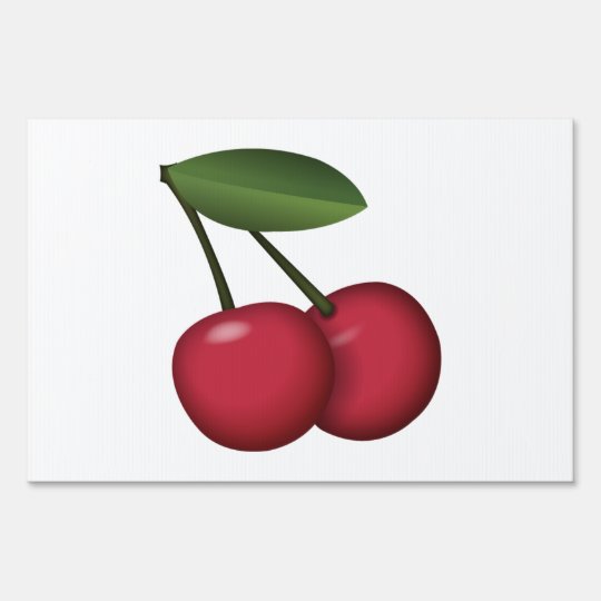さくらんぼ 絵文字 アウトドアサイン Zazzle Co Jp さくらんぼ 絵文字 アウトドアサイン Zazzle Co Jp