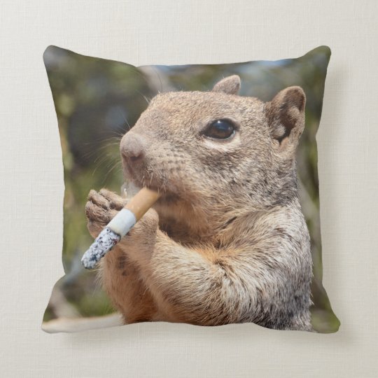 たばこ風変わり吸いリおもしろいス枕 クッション Zazzle Co Jp