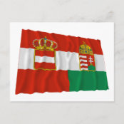 オーストリア ハンガリー国旗 1869年 1918年 ポストカード Zazzle Co Jp