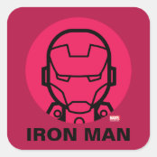 アイアンマンスタイル化ラインアートアイコン カーマット Zazzle Co Jp