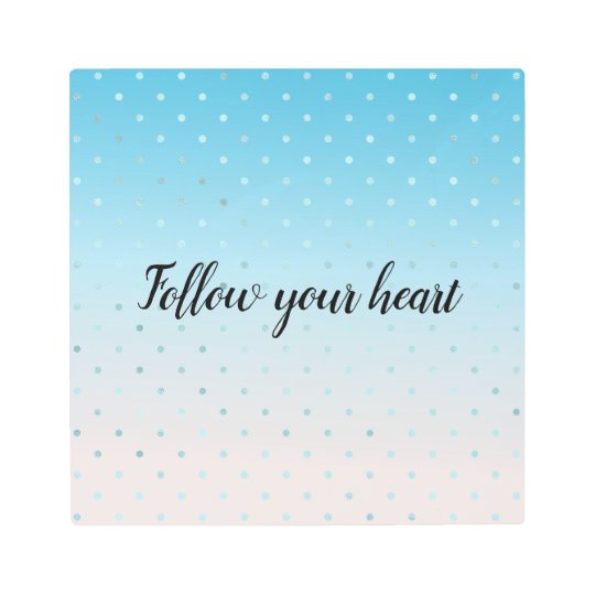 アクアグラムドットグラデーション メタルプリント Zazzle Co Jp