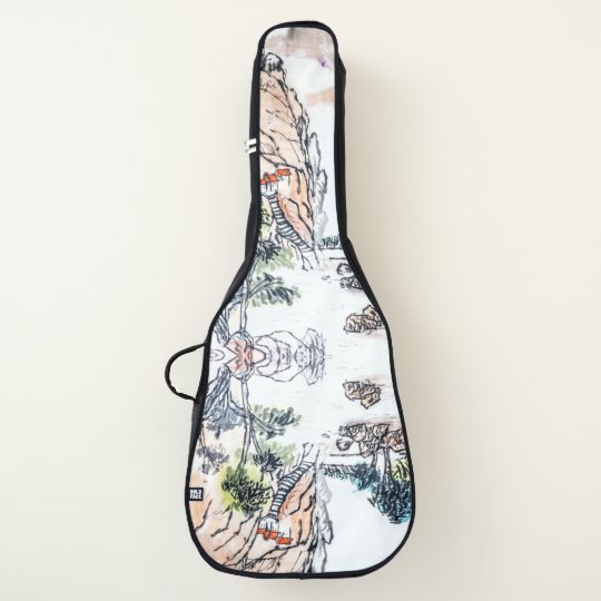 アコースティックギターのバッグ 場合を絵を描くスケッチ ギターケース Zazzle Co Jp