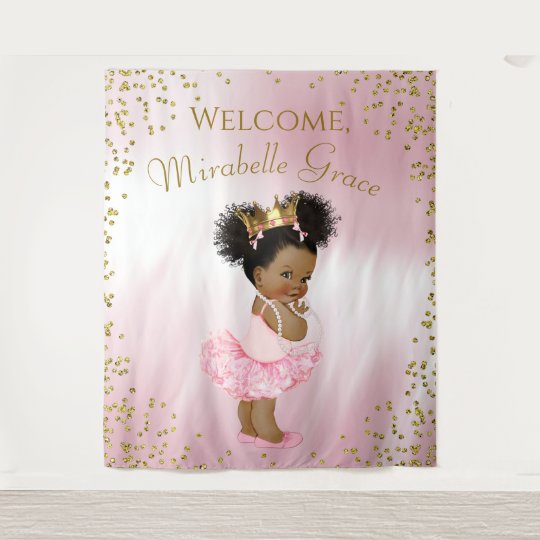 アフロプリンセスベビーシャワー背景バナー タペストリー Zazzle Co Jp アフロプリンセスベビーシャワー背景バナー タペストリー Zazzle Co Jp