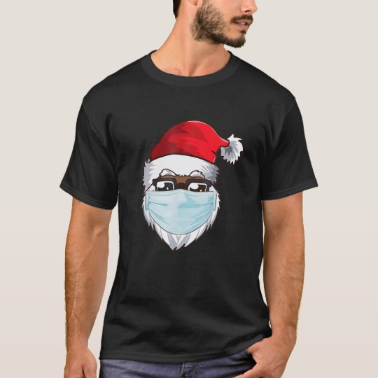 アメリカのクリスマス年 仮面を被るサンタ Tシャツ Zazzle Co Jp