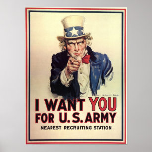 大戦募兵ポスター US ARMY つたい