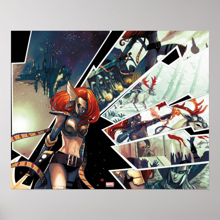アンジェラ漫画モンタージュ ポスター Zazzle Co Jp