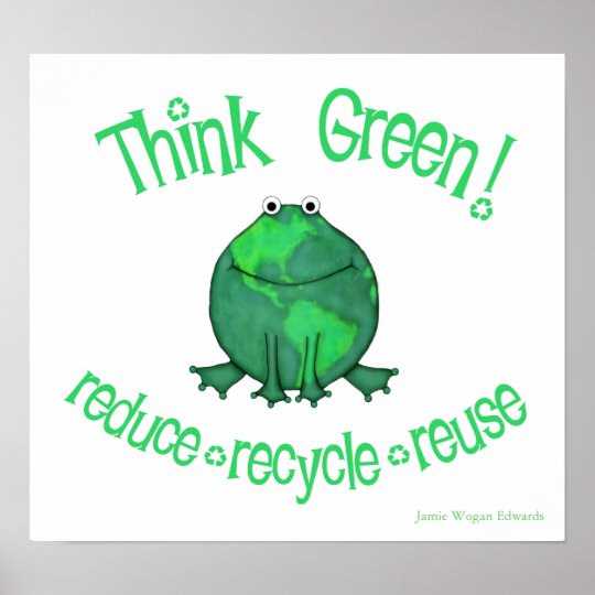 アースデーの環境のカエル ポスター Zazzle Co Jp