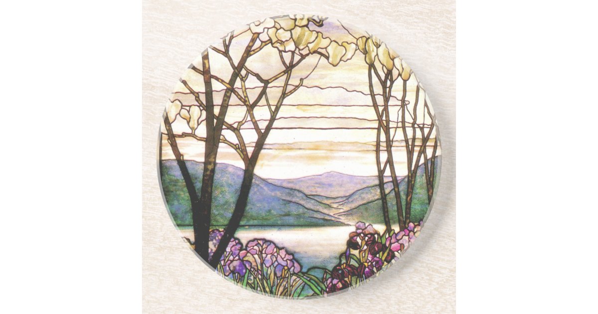 アールヌーボーtiffanyのステンドグラスのヴィンテージのコースター コースター Zazzle Co Jp