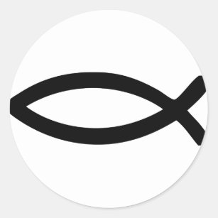 イエス キリスト 魚シール Zazzle Co Jp